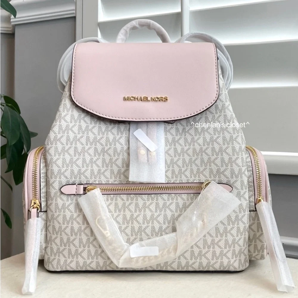 🌸NeW! Michael Kors Large Jet Set Chain Drawstring Backpack